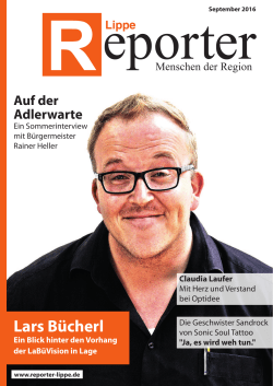 Lars Bücherl - Reporter Lippe
