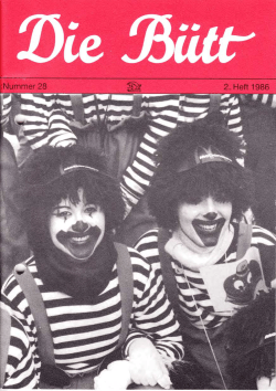 Ausgabe 28, 1986 - Rheinische Karnevals