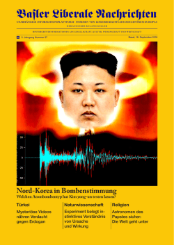 Die Welt geht unter - Basler Liberale Nachrichten