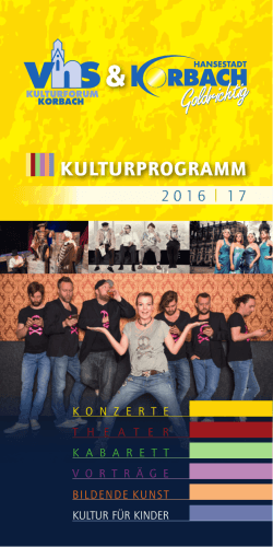 kulturprogramm - vhs-Kulturforum Korbach eV