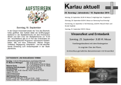 Karlau aktuell - Pfarre Karlau