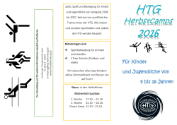 Für Kinder und Jugendliche von 9 bis 18 Jahren