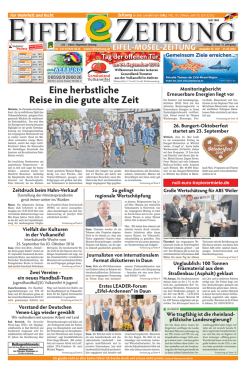 Eine herbstliche Reise in die gute alte Zeit - Eifel