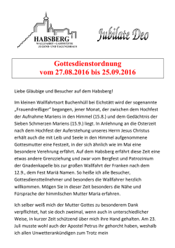 Gottesdienstordnung