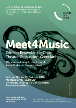 Meet4Music - IGP - Kunstuniversität Graz