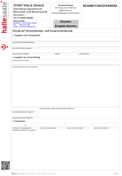 Antrag  - Stadtmarketing Halle