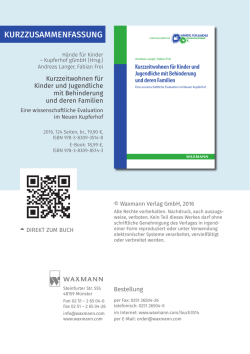 Eine Kurzzusammenfassung der Ergebnisse