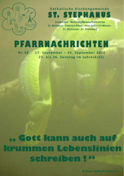 Die neuen Pfarrnachrichten