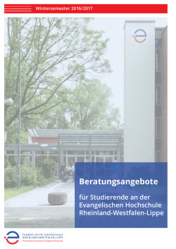 Beratungsangebote - Evangelische Fachhochschule Rheinland