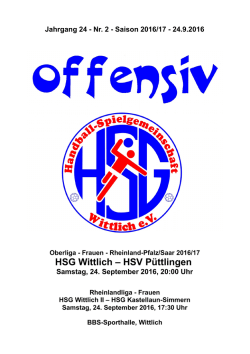 Jg. 24 / Nr. 2 - HSG Wittlich eV