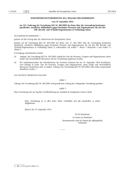 (EU) 2016/ 1683 DER KOMMISSION