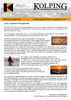 Oktober Mitteilungsblatt - Kolpingsfamilie Laupheim e.V.