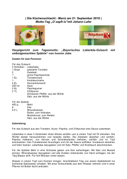 Bayerisches Leberkäs-Gulasch mit selbstgemachten Spätzle