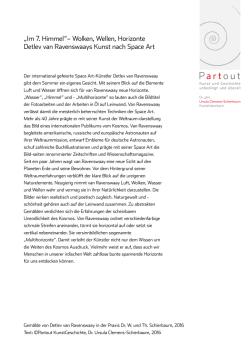 Info-PDF zu Detlev van Raavenswaay - partout