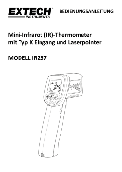 Mini-Infrarot (IR)-Thermometer mit Typ K Eingang und