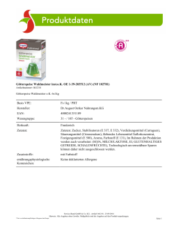 G&ouml;tterspeise Waldmeister inst.oK OE 1-39