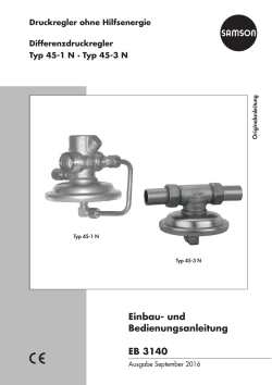 Differenzdruckregler Typ 42-20, 42-25