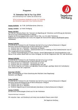 Programm ( downloaden) - bei der Segelcrew Hartberg!