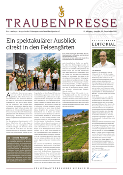 Ein spektakul&auml;rer Ausblick direkt in den Felseng&auml;rten