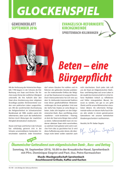 glockenspiel - Evangelisch-reformierte Kirchgemeinde Spreitenbach