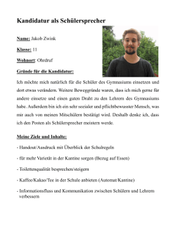 Jakob Zwink - Gymnasium Gleichense Ohrdruf