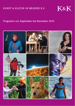 Flyer 2/2016 herunterladen - Kunst und Kultur in Neuried eV