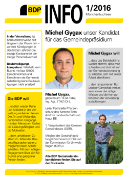 INFO-Flyers 1/2016 - BDP M&uuml;nchenbuchsee