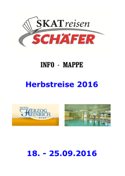 I  F   APPE 18. - 25.09.2016 Herbstreise 2016