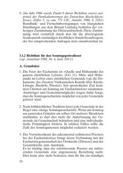 Direktorium des Bistums Limburg 2015/2016