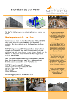 Informationen als PDF-Dokument - METRON