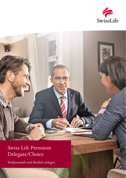 Broschüre Swiss Life Premium Delegate/Choice PDF , 1020KB