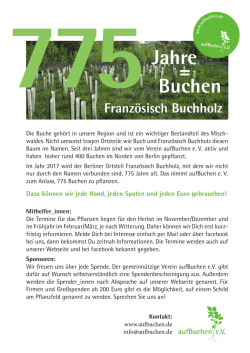 Jahre Buchen - aufBuchen eV