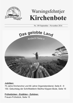 Nr. 189, Sep 16 - der Kirchengemeinde Warsingsfehn