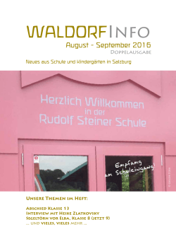 WaldorfInfo August - Rudolf-Steiner