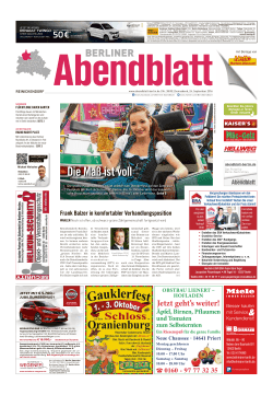 diemaßistvoll - Berliner Abendblatt