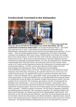 Erschreckend: Leerstand in den Kolonnaden - Vogtland