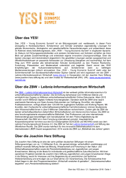 Über das YES! Über die ZBW – Leibniz
