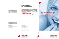 Informationsbroschüre mit Antragsformular