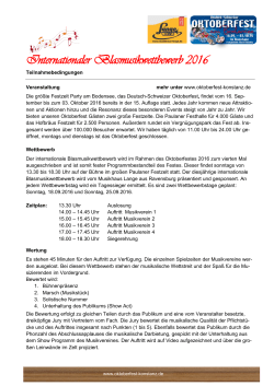 Internationaler Blasmusikwettbewerb 2016 - Oktoberfest