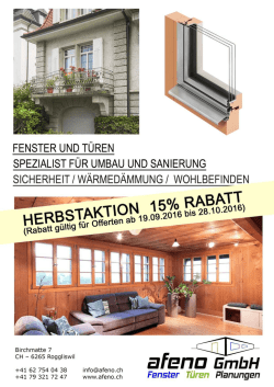 Flyer Herbstaktion 2016