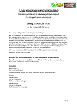 Info und Anmeldung