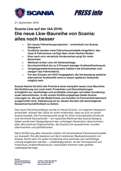 Die neue Lkw-Baureihe von Scania: alles noch besser