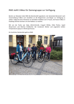 E-Bikes Tour - Gemeinde Merzenich