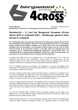 Pressemitteilung - Swiss 4Cross Cup