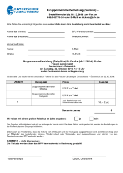 Gruppensammelbestellung (Vereine)