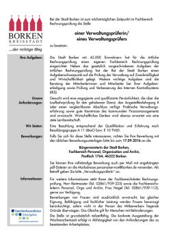 einer Verwaltungspr&uuml;ferin