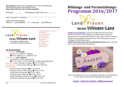 Programm als PDF herunterladen - LandFrauen Villingen-Land
