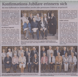 Jubelkonfirmation in der - St. Matth&auml;us