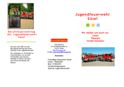 Flyer der Jugendfeuerwehr