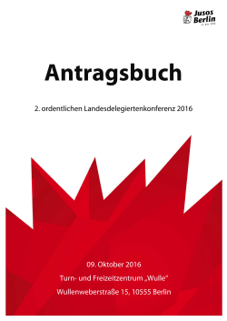 Antragsbuch - Jusos Berlin